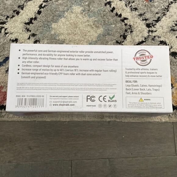 TRAKK Barrel  Vibrating Foam Roller 4 Speed - Picture 3 of 5